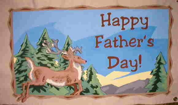 Canvas Father's Day banner